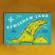 12x8 Vintage Keweenaw Land Map Oil Gas Service Station Enamel Porcelain Sign