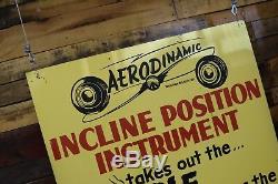 1940's 50's Aerodinamic Sign 2 sided Alignement Service Garage Gas Oil Station