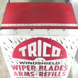 1960's TRICO WINDOW WIPER DEALERSHIP GAS SERVICE STATION DISPLAY With STUFF INSIDE