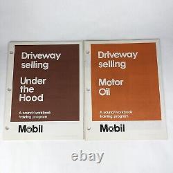 1970's MOBIL Gas Station Service RETAIL MANAGEMENT SERIES 10 Booklets MCM ART