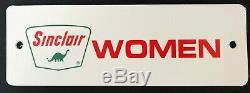 3 SINCLAIR RESTROOM Gas & Oil Service Station SIGN Women Men Vintage Advertising
