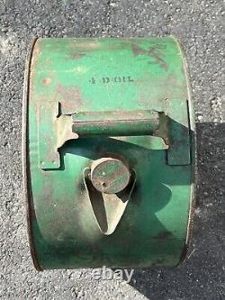 Antique 1928 5 Gal PIERCE Pennant Motor Oil Rocker Can Gas Service Station GREAT