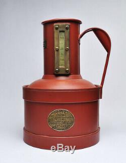 Antique DOVER FIELD TEST 1 gal MEASURING CAN GAS OIL SERVICE STATION, early 1900