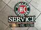 Antique Barn Find Style Sinclair Dino H-c Gas Service Station 2 Piece Sign Set