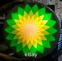 BP Gas Station Service Lighted Sign