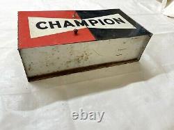 Champion Dependable Spark Plugs Cabinet with Key Gas Service Station Display