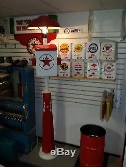 Classic Chevrolet Parts Service Gas Pump Station Island Light With Towel Box