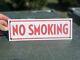 Conoco No Smoking Porcelain Advertising Sign Gas Station Service Automobilia