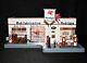 Danbury Mint Mobil Gas Lighted Full-service Station Display Model With Clock