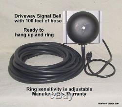 Driveway Service Gas Station Signal Bell with 100 feet of Hose-NEW Warranty