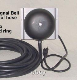 Driveway Service Gas Station Signal Bell with 60' Hose & Anchor -NEW Warranty