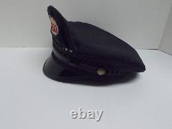 ESSO Service Gas Station Attendant Uniform Captains Hat with Patent Leather Brim