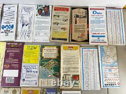 Flying A Touring Service oil gas service Station road Maps lot Display rack 27S5