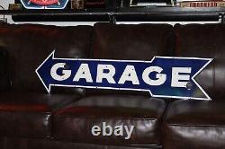 Garage Service Station Porcelain Arrow Metal Neon Sign Skin Car Truck Gas Oil