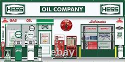 Hess Oil Company Gas Pump Old Service Station Scene Wall Mural Sign Banner Art