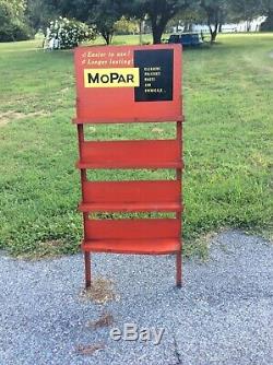 Mopar Service Sign oil can display Gas Service Station cleaners waxes dodge vtg