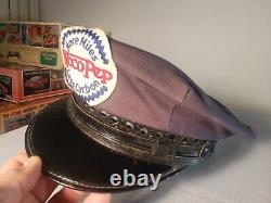 Old Original 7-1/8 WOCO PEP Gas Service Station Attendant Hat EXCELLENT SHAPE