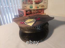 Old Original 7-3/8 SUNOCO Gas Service Station Attendant Hat Uniform Visor Cap