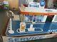 Original Vintage Marx Sears Allstate Service Gas Station Tin Toy Playset And Box