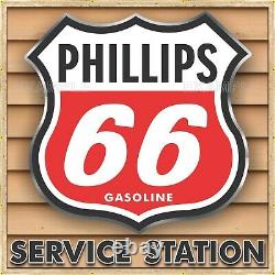 Phillips 66 Gas Service Station Banner Sign Garage Art Mural Med L XL XXL Sizes