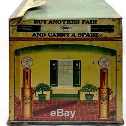 RARE 1920's Woodlawn Mills Shoe Lace Service Gas Station Country Store Display