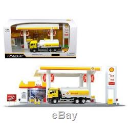 RMZ City 1/64, Shell Service Station, Gas, with Tanker Truck