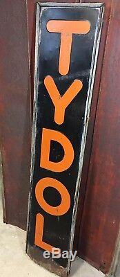 Rare Vintage Tydol Gasoline Sign Gas Station Service 70x15