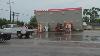 Storm Blows Over Gas Station Roof In Jeffersontown