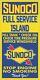 Sunoco Gas Station Full Service Island Old Sign Remake Aluminum Size Options