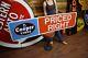 Tin Cooper Tires Sign 6' Embossed Garage Service Advertising Gas Oil Station
