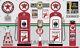 Texaco Gas Pumps Service Station Items Scene Wall Mural Sign Banner Art 6' X 10