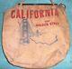 Vtg Original California Golden Gate Radiator Water Bag Souvenir Hot Rat Rod 60s