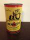 Vintage 1 Qt Pennzoil Motor Oil Tin Can Gas Service Station 3 Owl Family Graphic