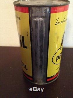 Vintage 1 Qt PENNZOIL Motor Oil Tin Can Gas Service Station 3 Owl Family Graphic
