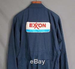 Vintage 1950s Exxon Gas Service Station Coveralls Work Universal 46 Union Made