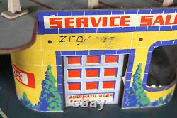 Vintage 40s 50s KEYSTONE CAR Playset Toy Gas Service Station Bus Stop Car Wash