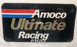 Vintage Amoco Ultimate Racing Adv Clock / Gas Oil / Soda / Service Station
