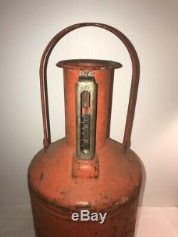 Vintage BROOKINS Service Gas Station Calibration Test Measure 5 Gal. Metal Can