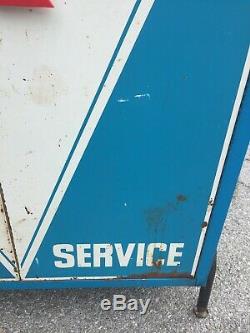 Vintage Big A Industrial Service Station/Gas Station Tune-up Parts Metal Cabinet