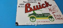 Vintage Buick Porcelain Gas Pump Service Station Automobile Dealership Sale Sign
