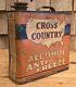 Vintage Cross Country Anti Freeze 1 Gal Tin Can Auto Gas & Oil Service Station