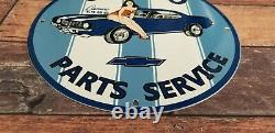 Vintage Camaro Porcelain Chevrolet 1969 Ss Gas Service Station Automobile Sign
