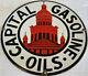 Vintage Capital Gasoline Porcelain Sign Service Station Standard Motor Oil Gas