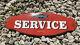 Vintage Chevrolet Porcelain Sign Chevy Service Door Plaque Usa Oil Gas Station