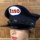 Vintage Collectible Esso Oil Service Gas Station Uniform Hat Cap Patch