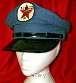 Vintage Collectible TEXACO Oil Service Gas Station Uniform Hat Cap Patch 1 of 2