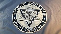Vintage Dodge Brothers Gasoline Porcelain Sign Gas Service Station Automobile Ad
