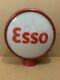 Vintage Esso Gas Pump Globe Glass Original Service Station Garage Ethyl Sign