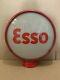Vintage Esso Gas Pump Globe Light Glass Lens Service Station Garage Tiger 1
