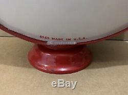 Vintage Esso Gas Pump Globe Light Glass Lens Service Station Garage Tiger 2